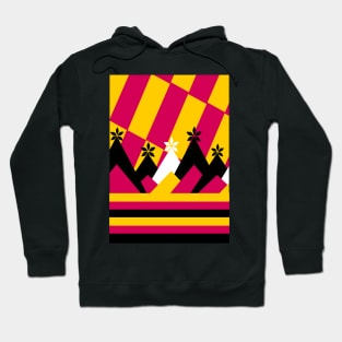 Colorful abstract desert Hoodie